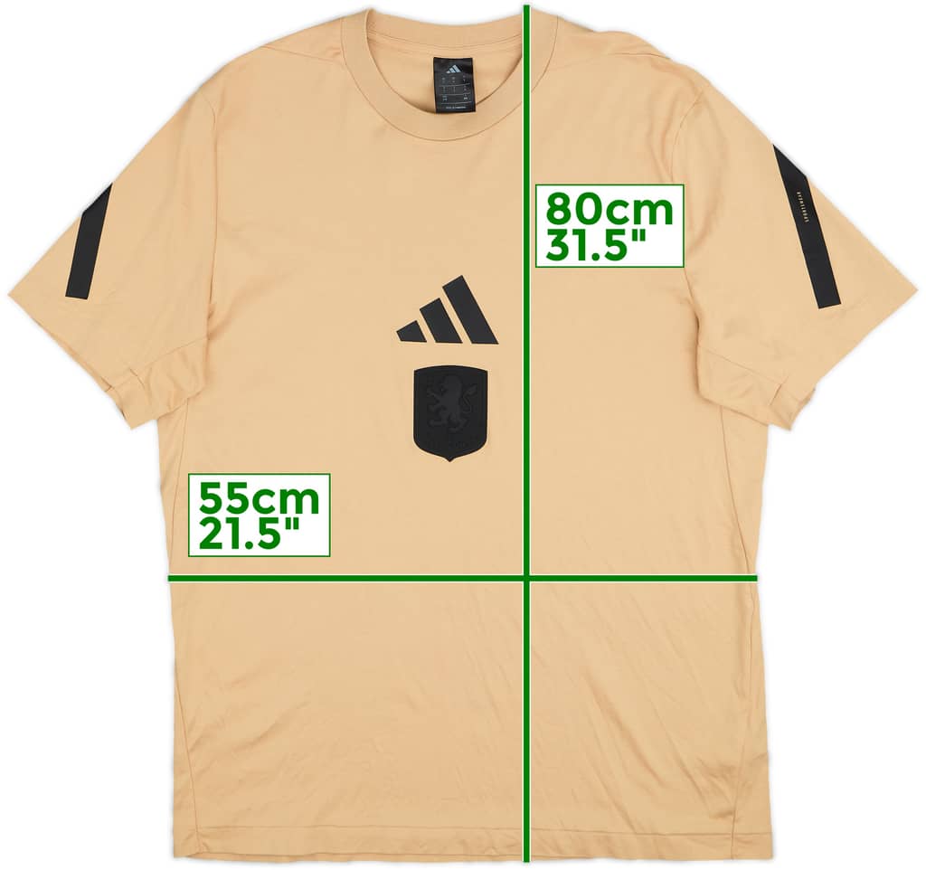 2024-25 Aston Villa adidas Cotton Tee - 10/10 - (L)