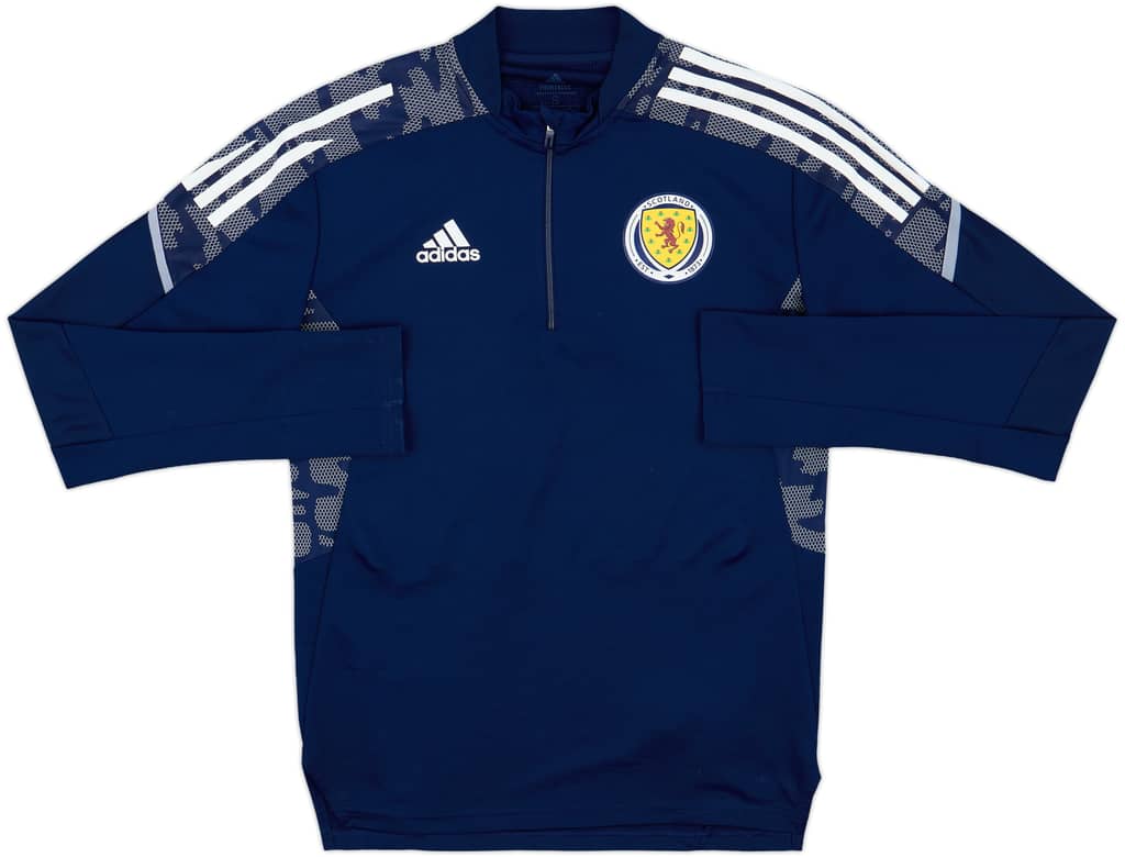 2021-22 Scotland adidas 1/4 Zip Drill Top - 5/10 - (S)