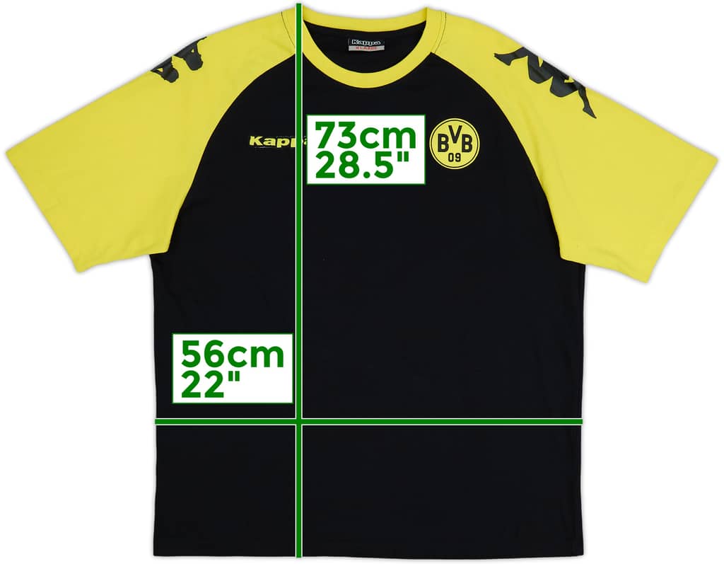 2009-10 Borussia Dortmund Kappa Camiseta de algodón - 6/10 - (XL)