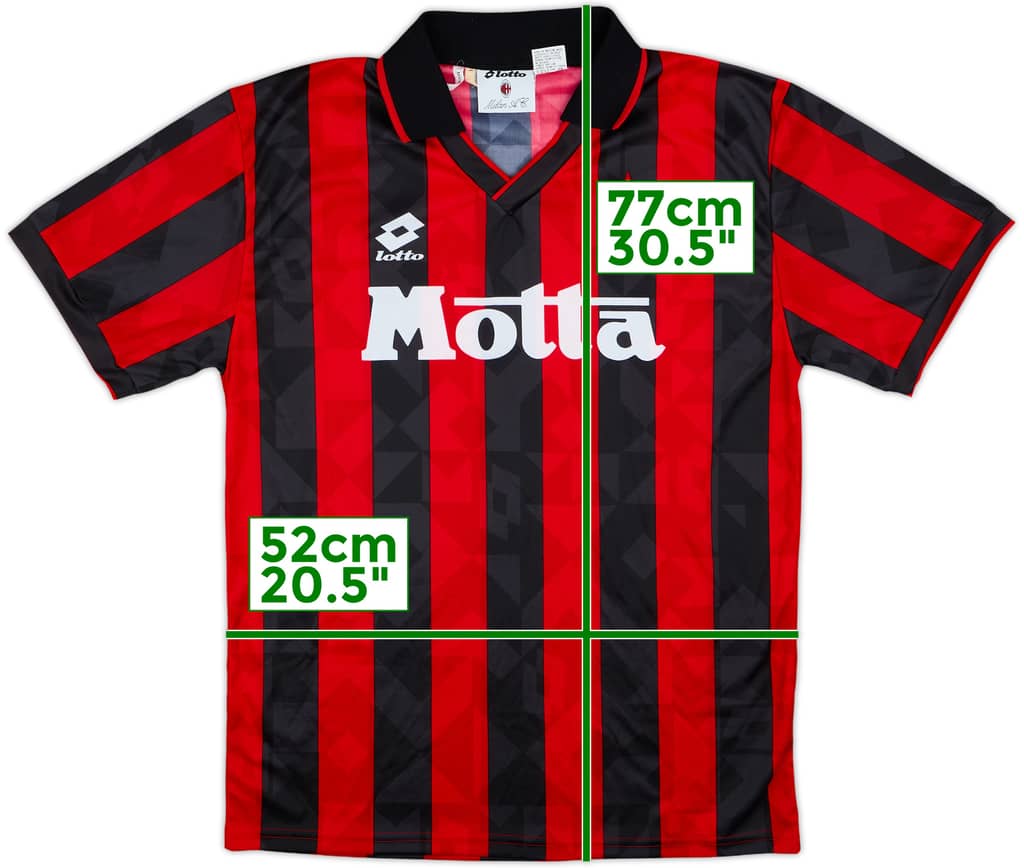 1993-94 AC Milan Home Shirt - 8/10 - (L)