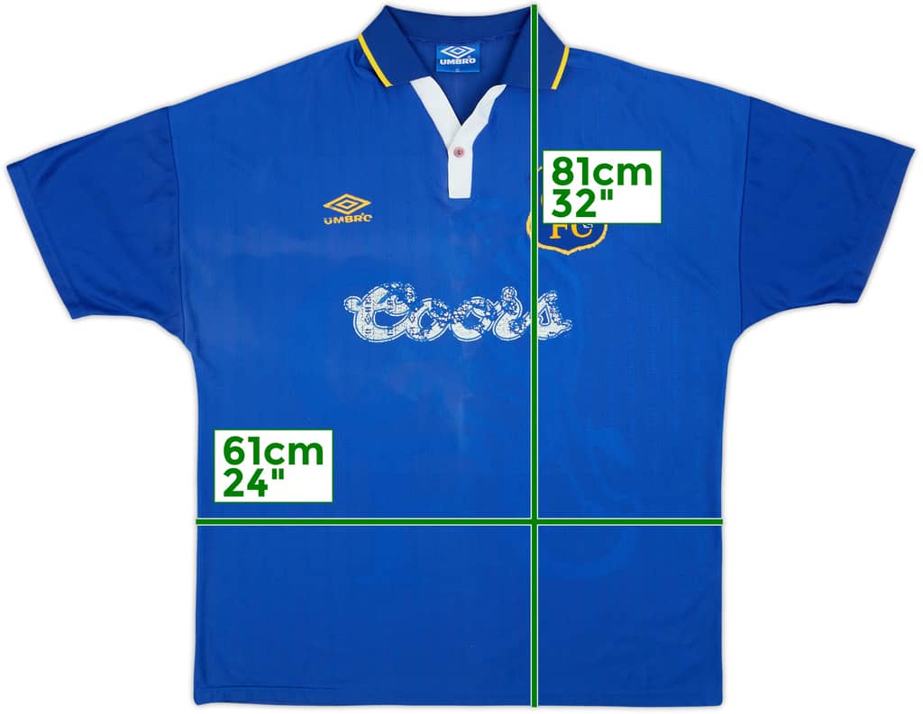 1995-97 Chelsea Camiseta Local - 4/10 - (XL)
