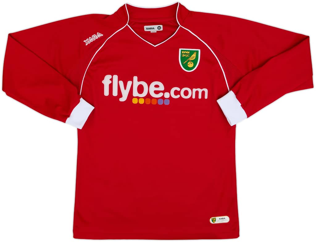 2007-08 Norwich Away L/S Shirt - 8/10 - (S)