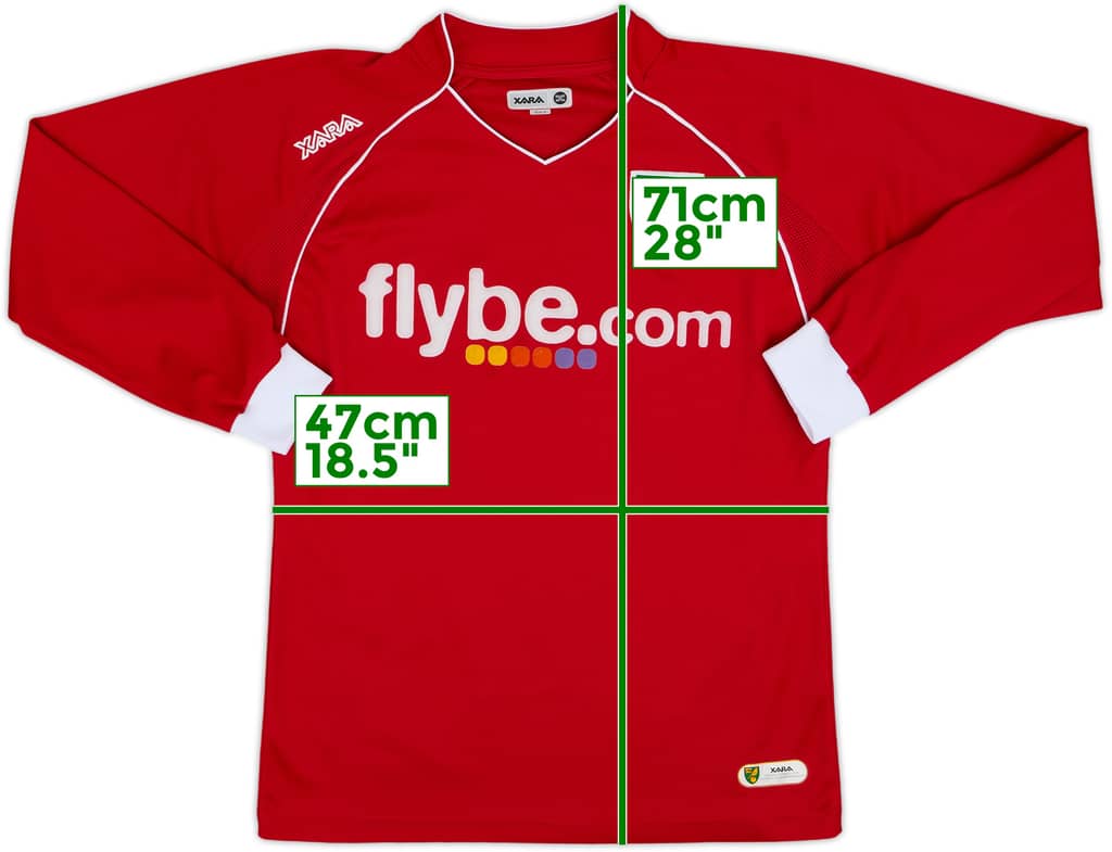 2007-08 Norwich Away L/S Shirt - 8/10 - (S)
