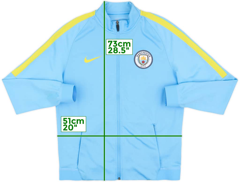 2016-17 Manchester City Nike Track Jacket - 8/10 - (M)