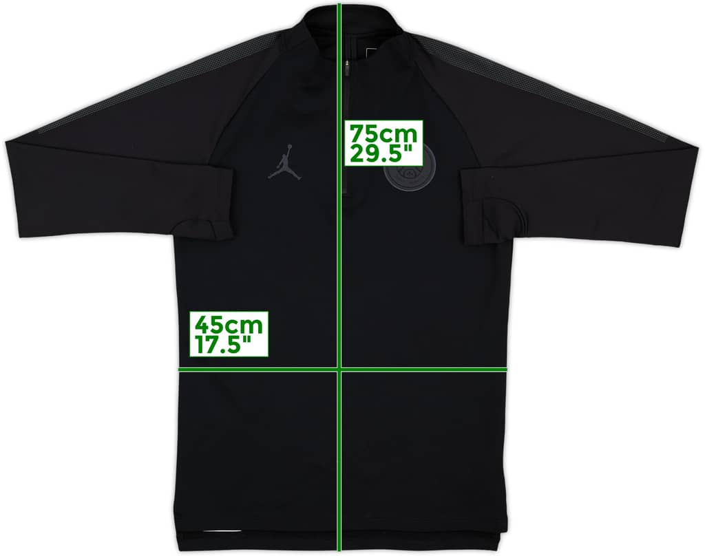 2020-21 Paris Saint-Germain Nike 1/4 Zip Drill Top - 8/10 - (S)