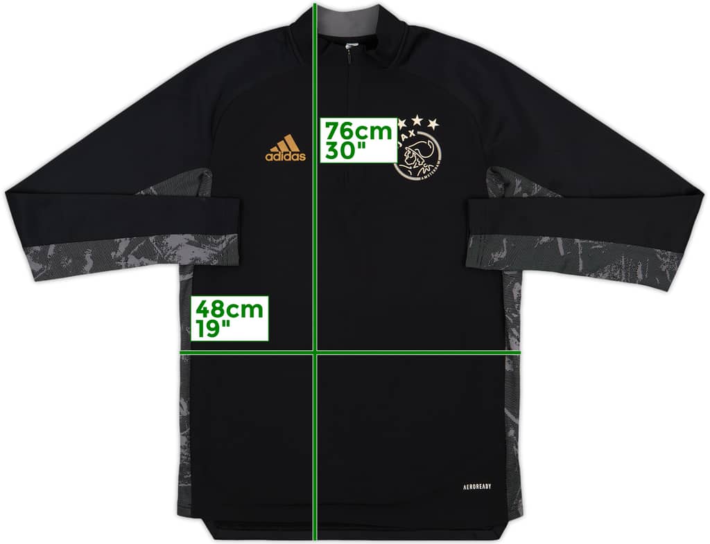 2020-21 Ajax adidas 1/4 Zip Training Top - 8/10 - (S)