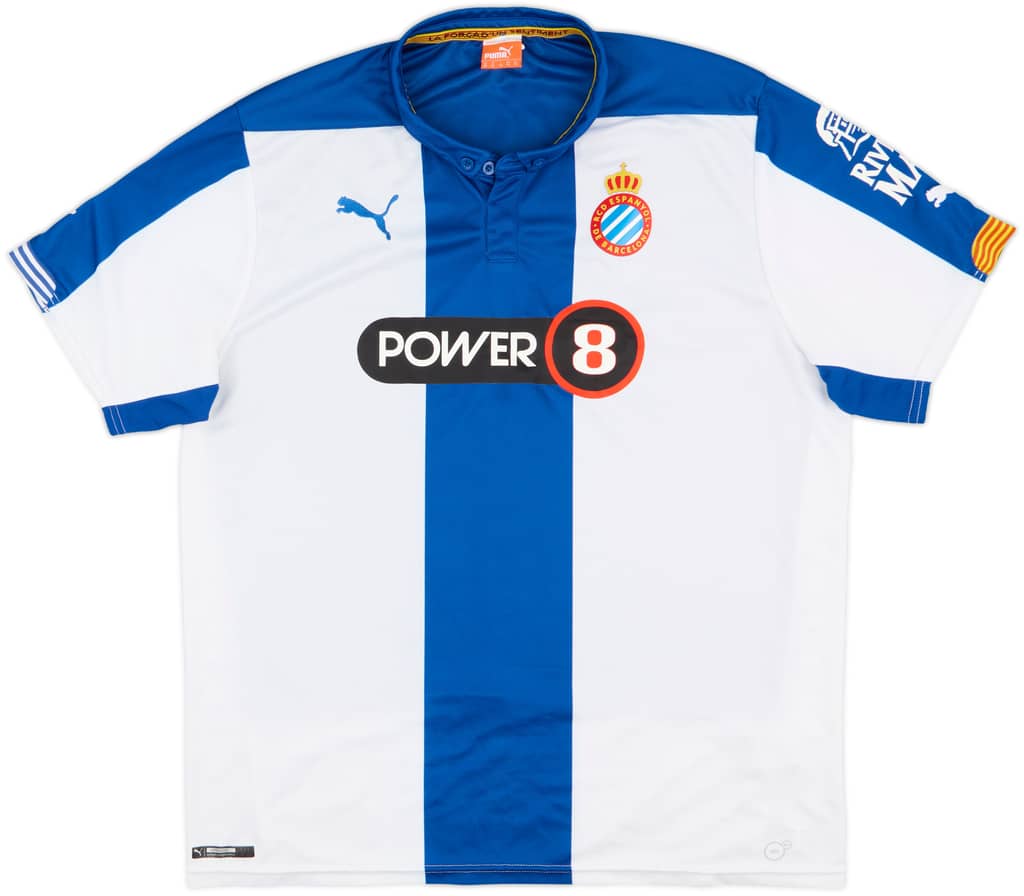 2014-15 Espanyol Home Shirt - 9/10 - (XL)