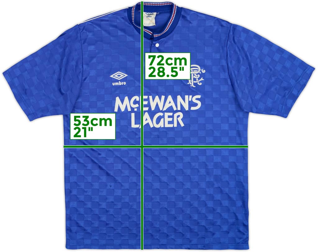 1987-90 Rangers Home Shirt - 5/10 - (M)
