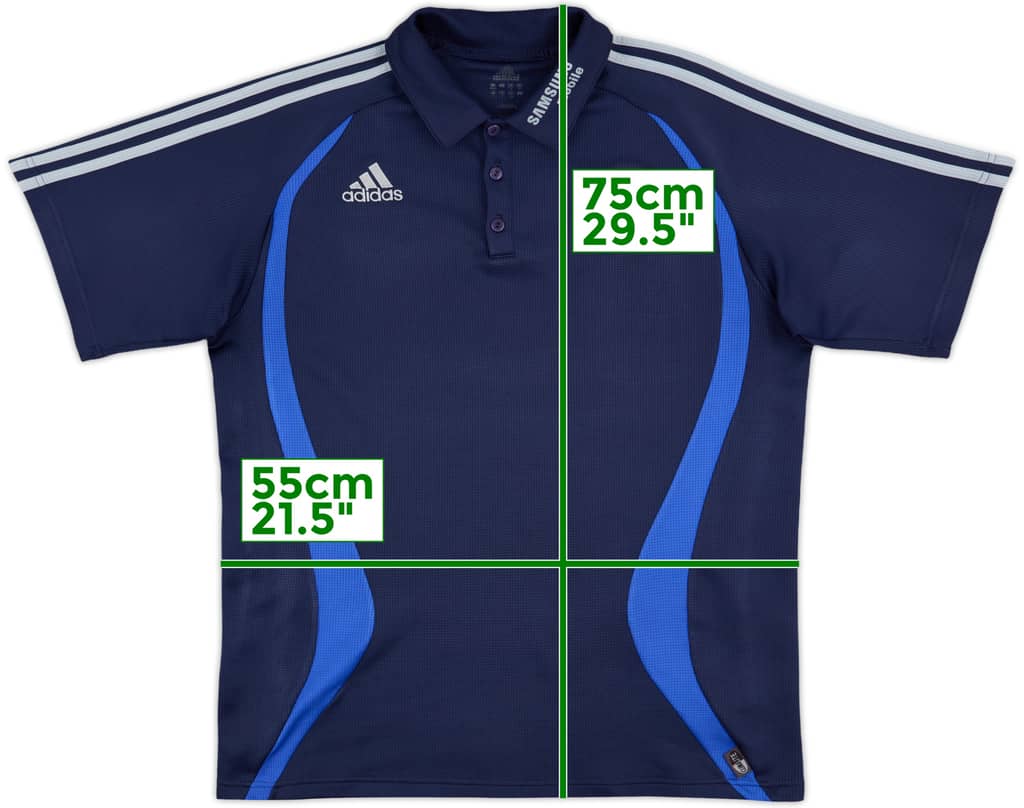 2006-07 Chelsea adidas Polo Shirt - 9/10 - (XL)