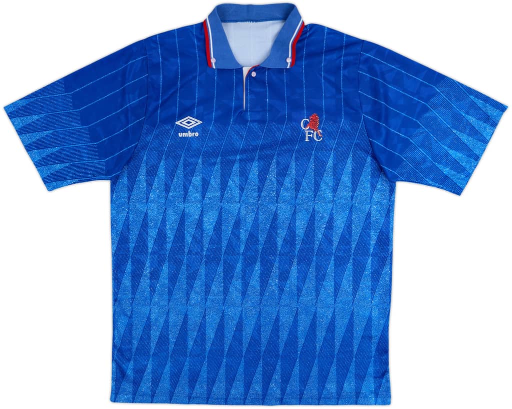 1989-91 Chelsea Home Shirt - 8/10 - (L)