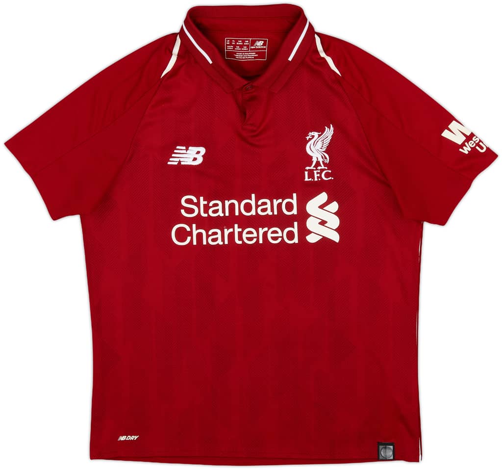 2018-19 Liverpool Home Shirt - 7/10 - (L.Boys)