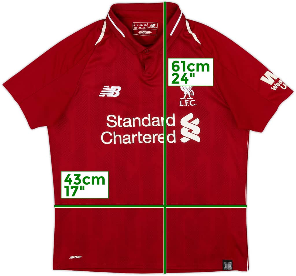 2018-19 Liverpool Home Shirt - 7/10 - (L.Boys)