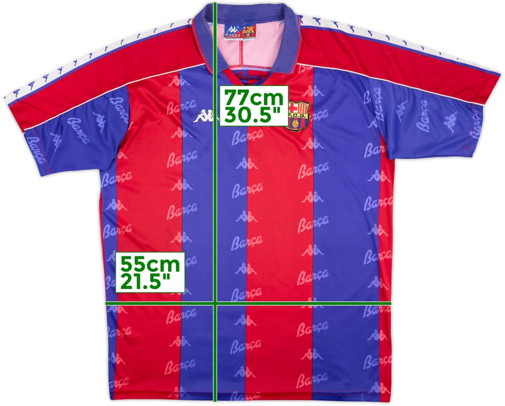 1992-95 Barcelona Home Shirt - 8/10 - (XL)