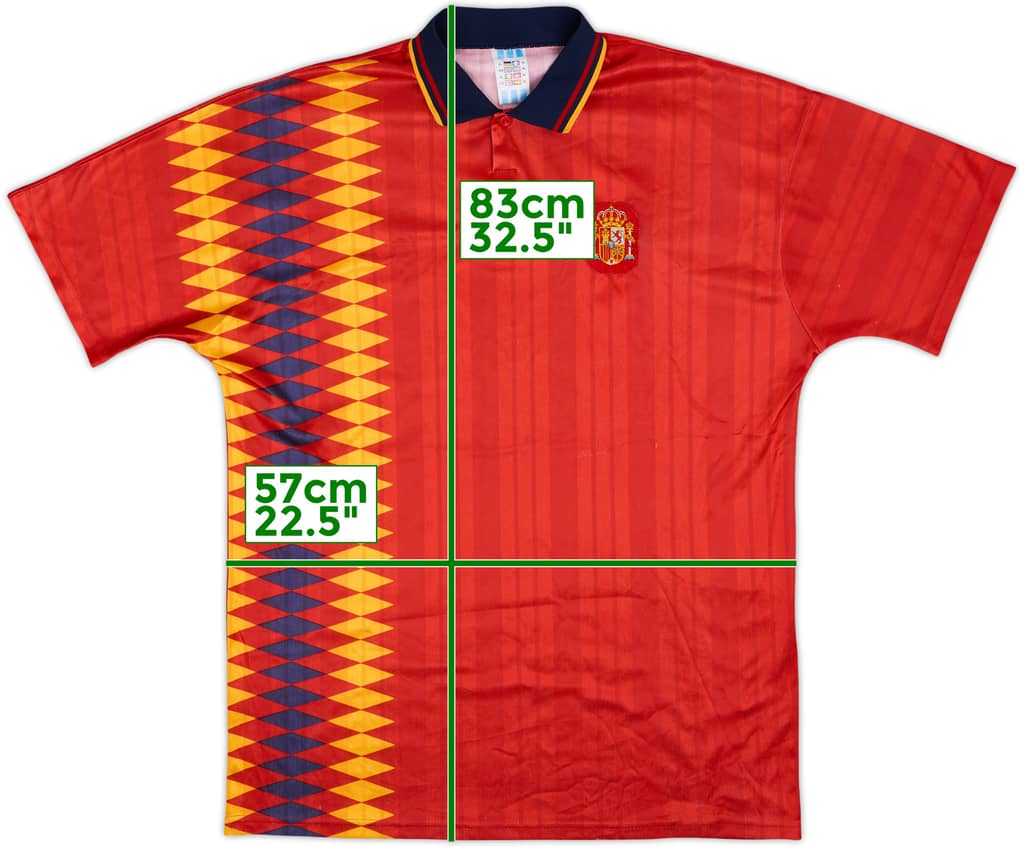 1994-96 Spain Home Shirt - 9/10 - (XL)