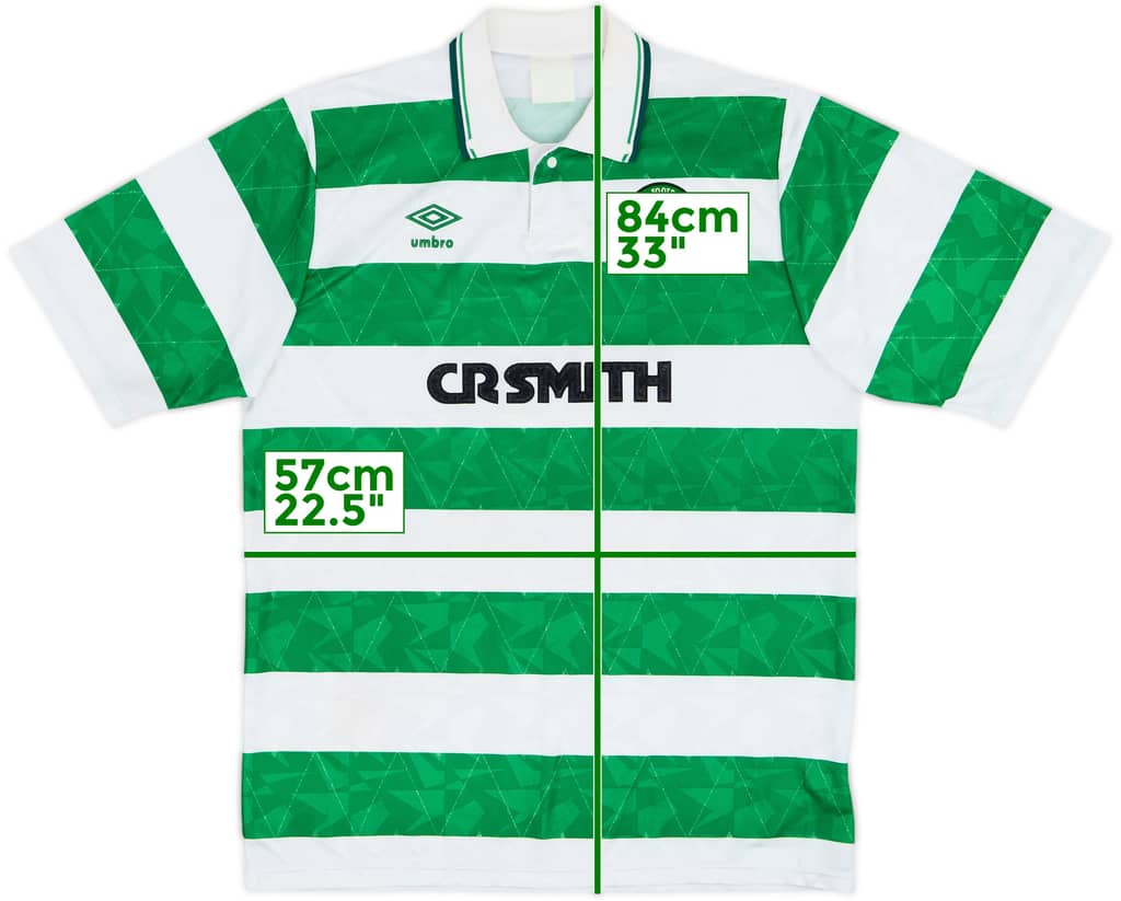 1989-91 Celtic Home Shirt - 9/10 - (L)