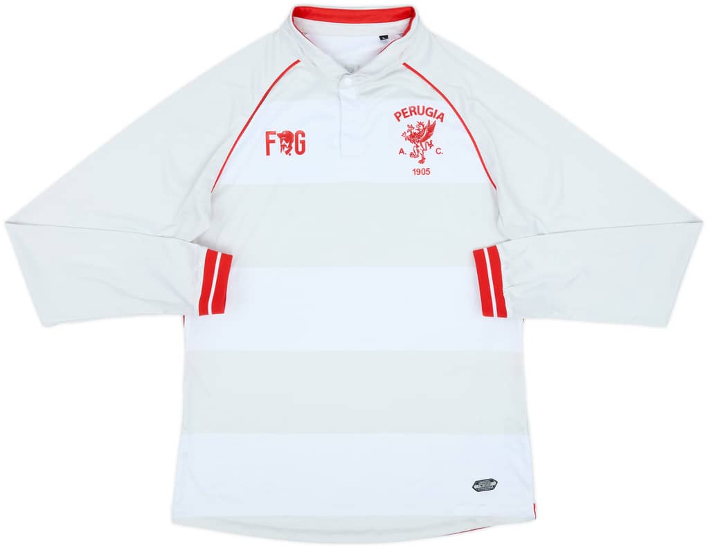 2018-19 Perugia Away L/S Shirt - 7/10 - (L)