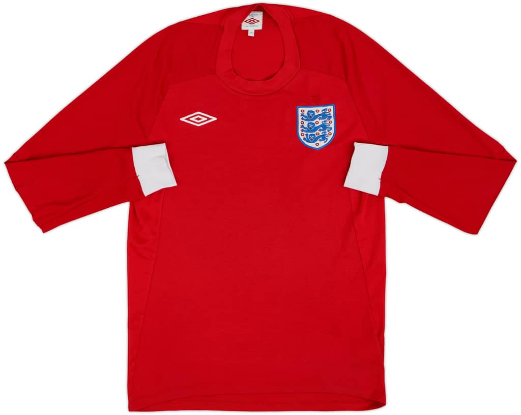 2010-11 England Away L/S Shirt - 9/10 - (M)