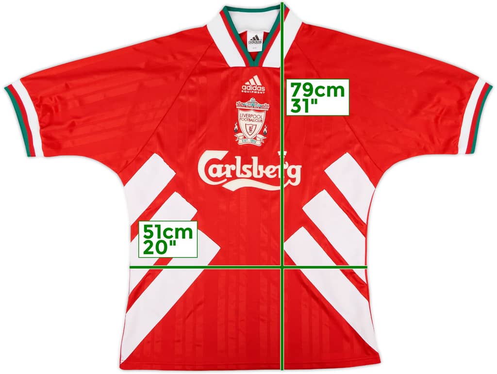 1993-95 Liverpool Home Shirt - 10/10 - (M/L)