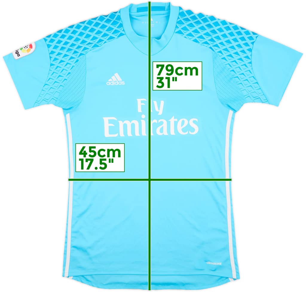 2016-17 Real Madrid GK S/S Shirt - 8/10 - (S)
