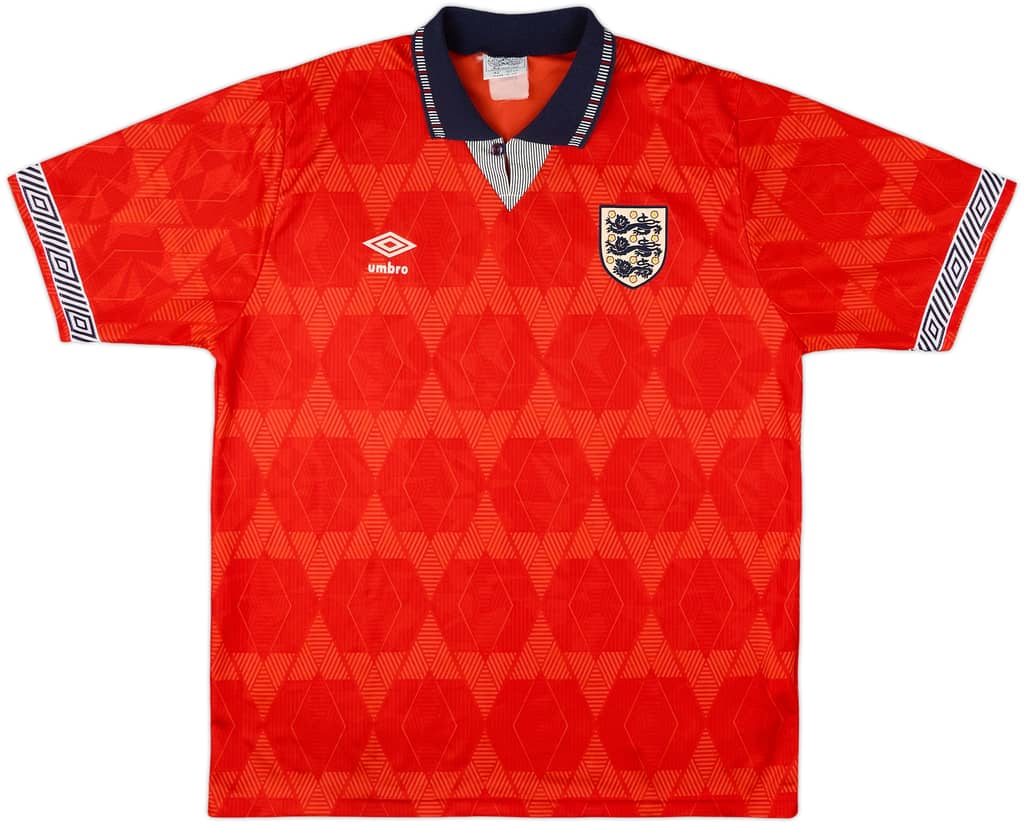 1990-93 England Away Shirt - 9/10 - (L)