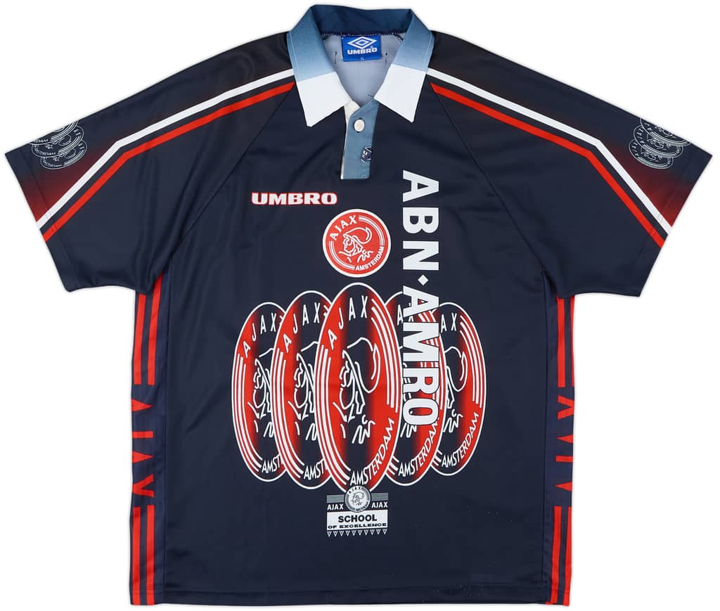 1997-98 Ajax Away Shirt F.De Boer #4 - 9/10 - (XL)