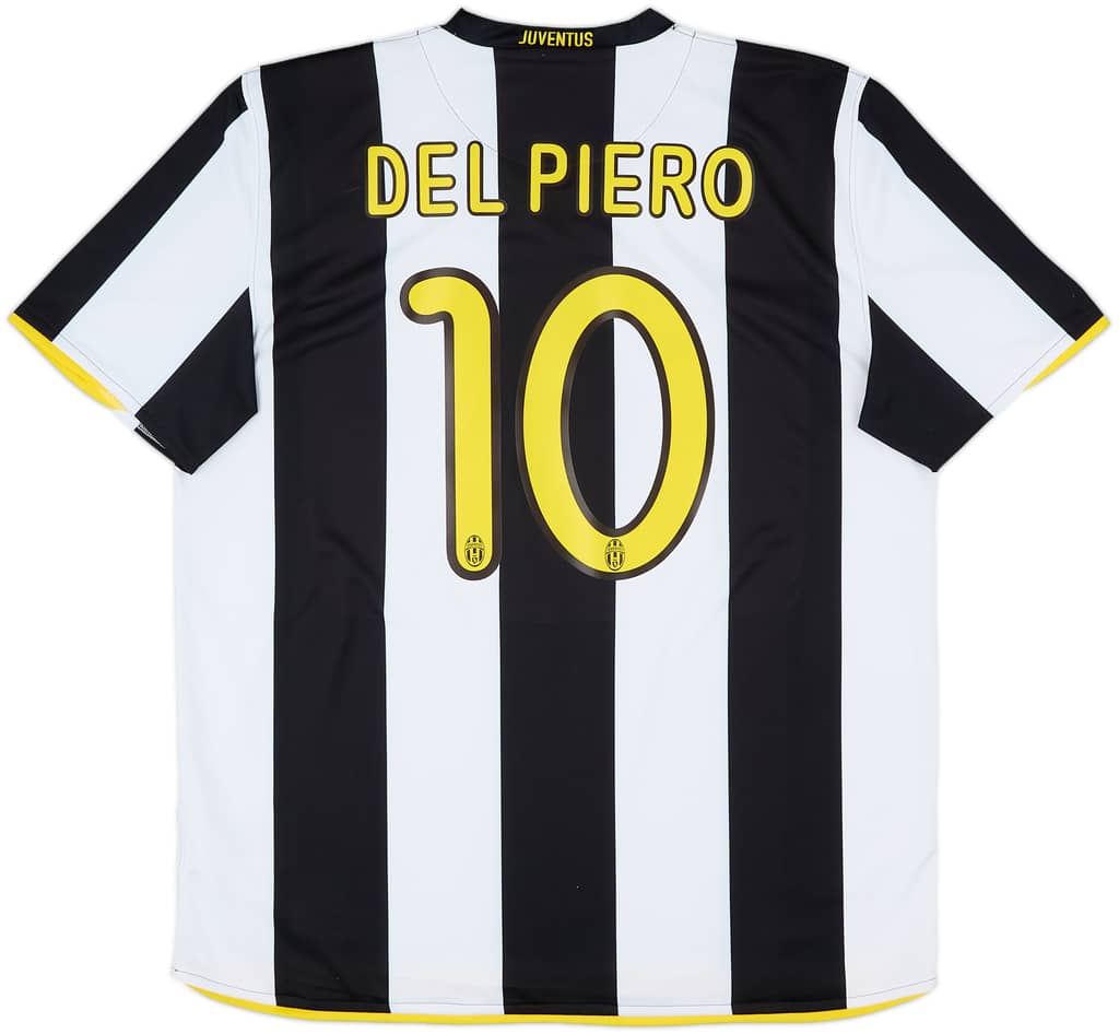 2008-09 Juventus Home Shirt Del Piero #10 - 8/10 - (XL)
