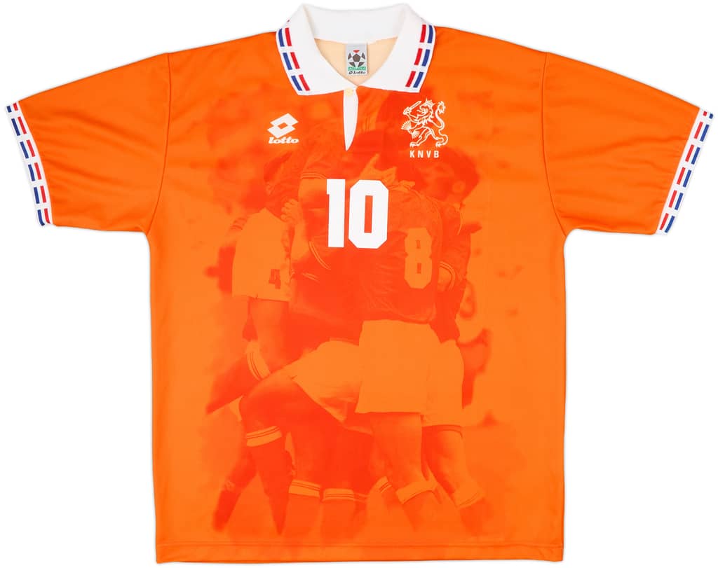 1996 Netherlands Home Shirt Bergkamp #10 - 9/10 - (XXL)