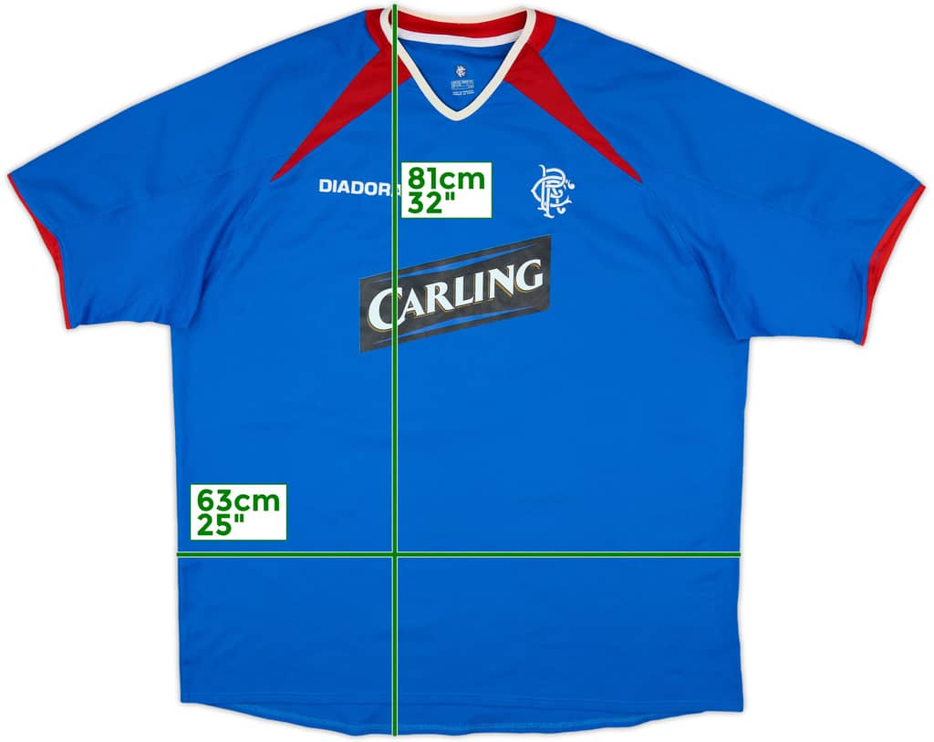 2003-05 Rangers Home Shirt - 9/10 - (XXL)