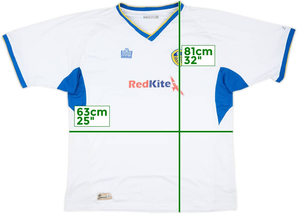 2007-08 Leeds United Home Shirt - 5/10 - (XXL)