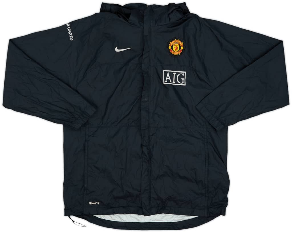 2006-07 Manchester United Nike Hooded Rain Jacket - 8/10 - (XL.Boys)