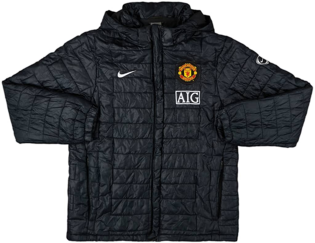 2009-10 Manchester United Nike Padded Bench Coat - 8/10 - (M)