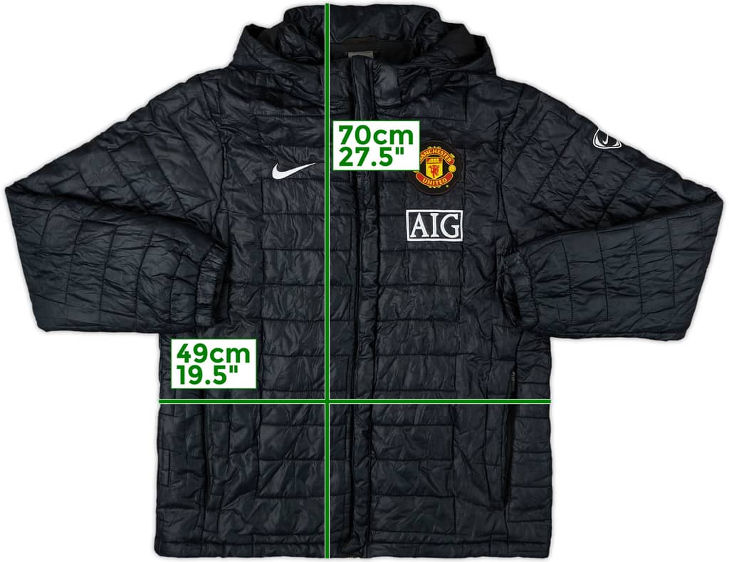 2009-10 Manchester United Nike Padded Bench Coat - 8/10 - (M)