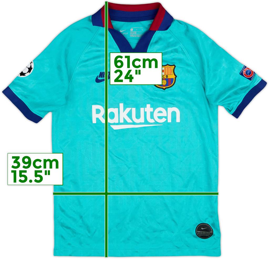 2019-20 Barcelona Third CL Shirt - 8/10 - (M.Boys)