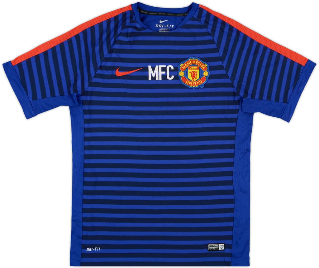 2014-15 Manchester United Nike Staff Issue Training Shirt MFC - 8/10 - (M)