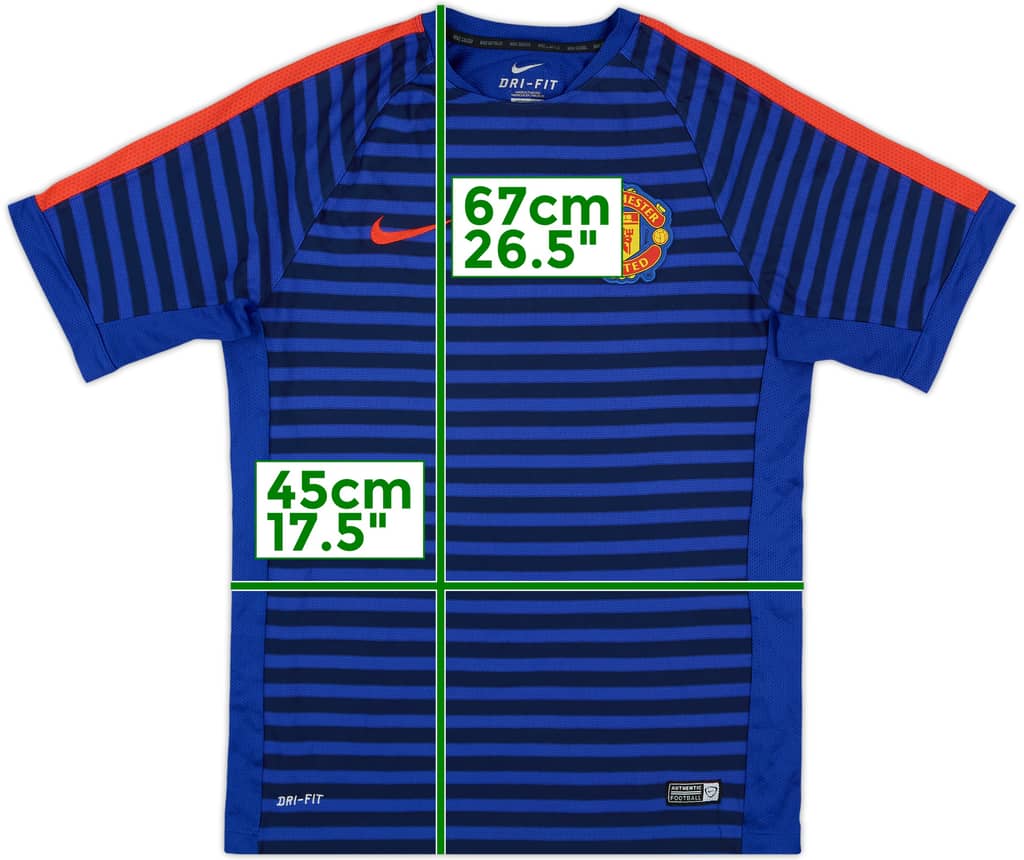 2014-15 Manchester United Nike Staff Issue Training Shirt MFC - 8/10 - (M)