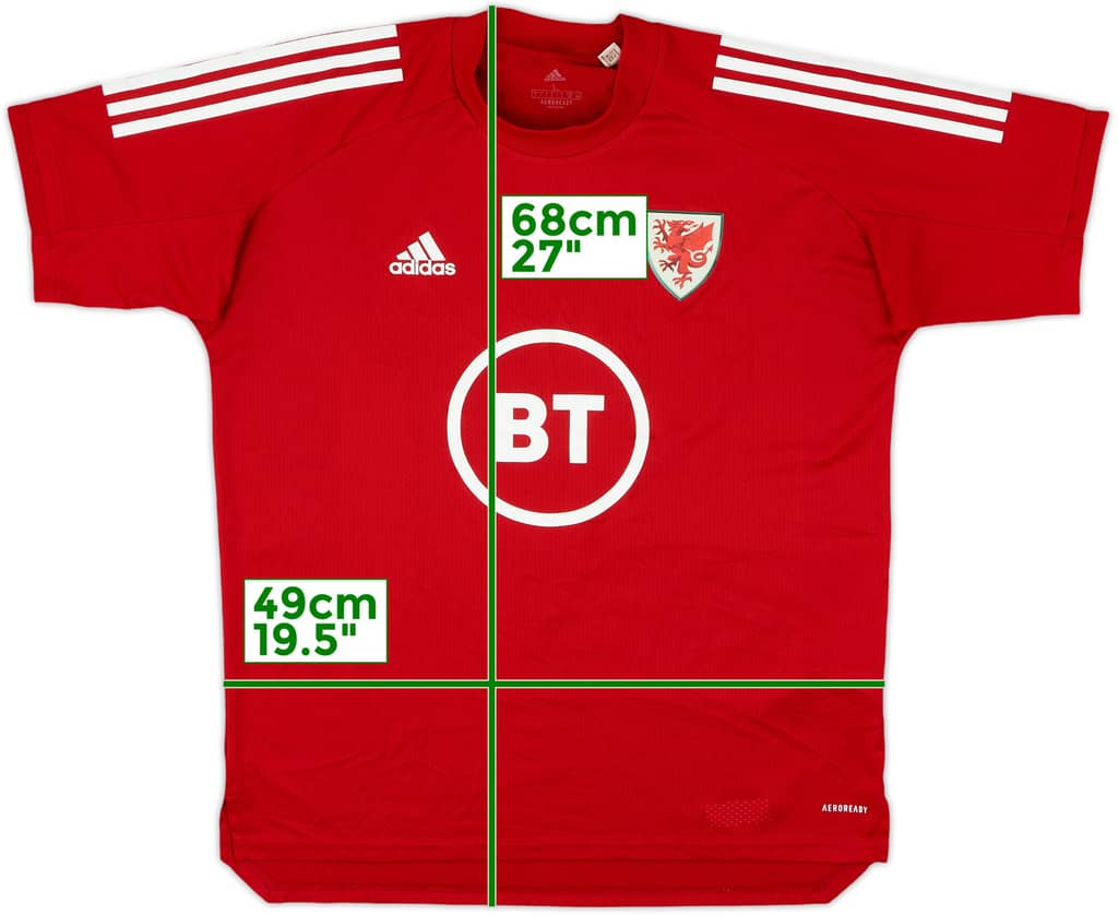 2020-21 Wales adidas Training Shirt - 10/10 - (L)