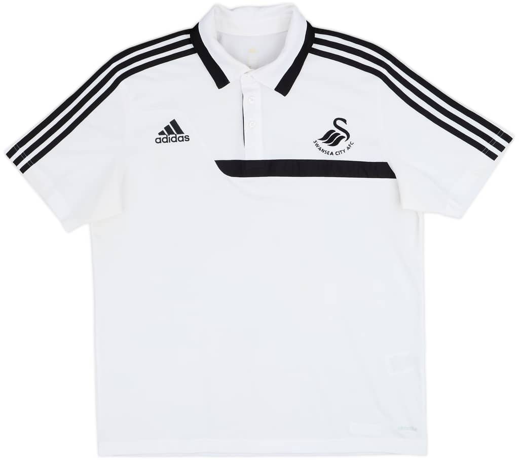 2013-14 Swansea adidas Polo Shirt - 8/10 - (L)