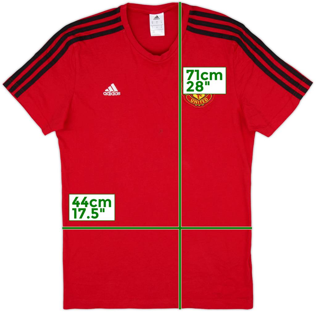 2021-22 Manchester United adidas Cotton Tee - 6/10 - (M)