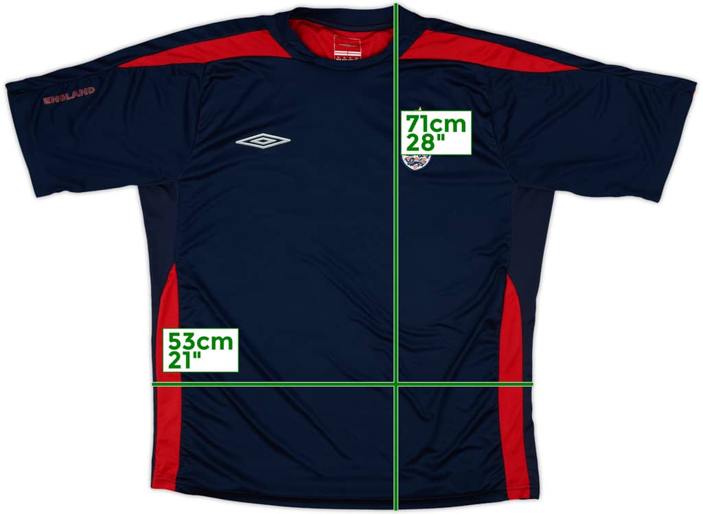 2004-05 England Umbro Training Shirt - 9/10 - (XL)