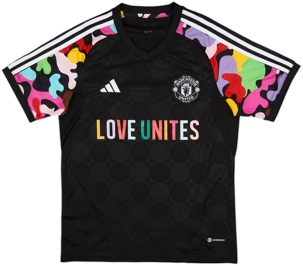 2023-24 Manchester United adidas Pre-Match Training Shirt - 8/10 - (S)