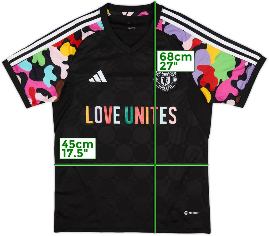 2023-24 Manchester United adidas Pre-Match Training Shirt - 8/10 - (S)