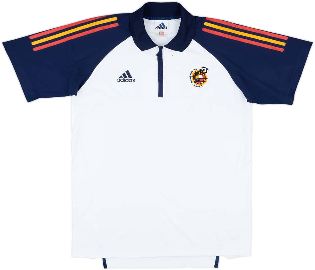 2002-04 Spain adidas 1/4 Zip Polo Shirt - 6/10 - (M)