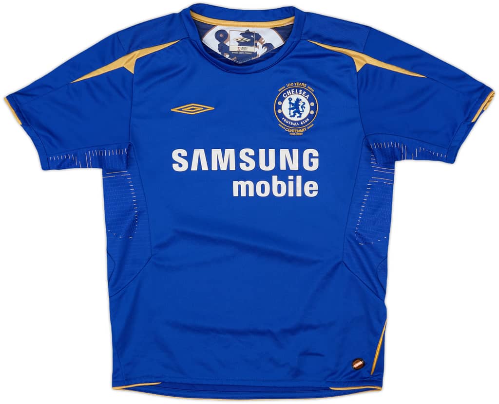 2005-06 Chelsea Centenary Home Shirt - 8/10 - (M.Boys)