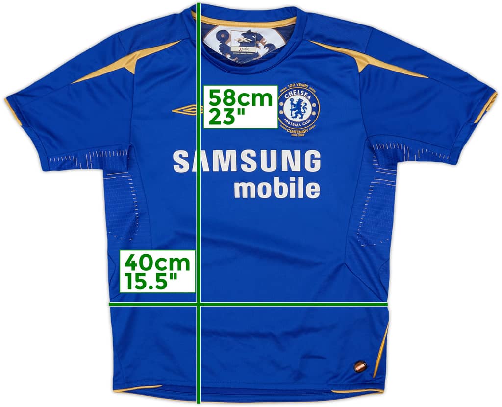 2005-06 Chelsea Centenary Home Shirt - 8/10 - (M.Boys)