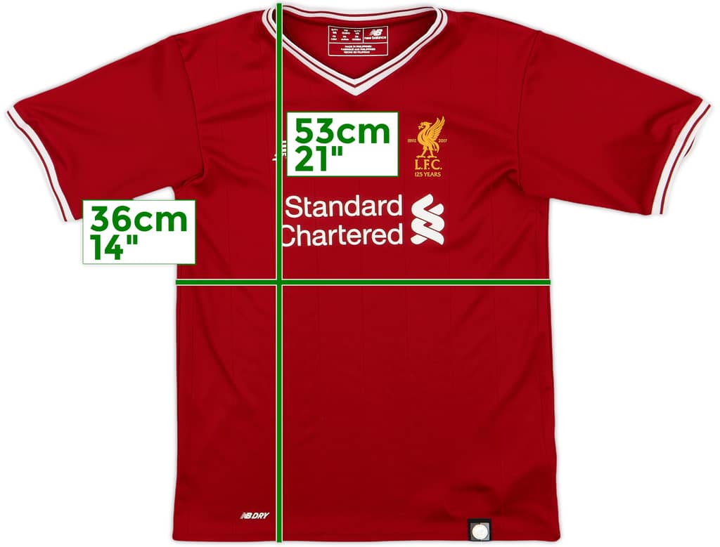 2017-18 Liverpool 125 Years Home Shirt - 9/10 - (6-7 Years)