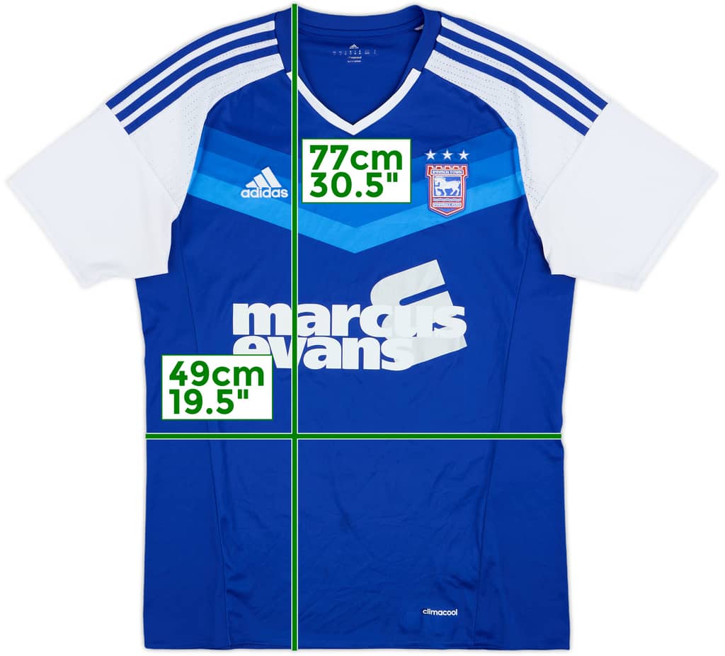 2016-17 Ipswich Home Shirt - 8/10 - (M)