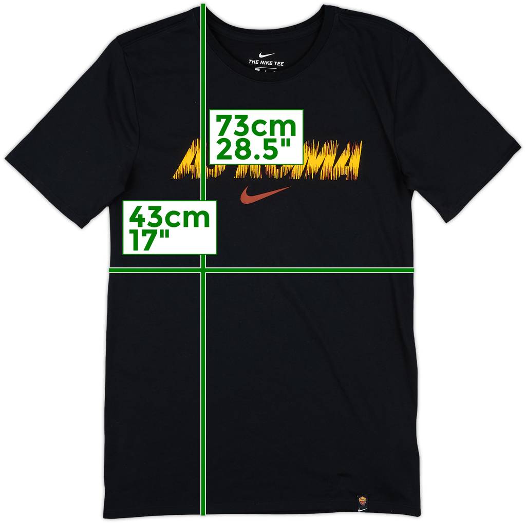 2018-19 Roma Nike Cotton Tee - 9/10 - (S)