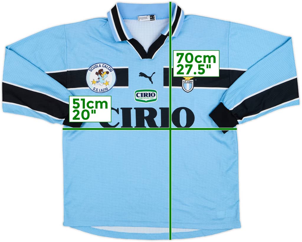 1998-00 Lazio 'Scuola Calcio' Home L/S Shirt - 5/10 - (L.Boys)