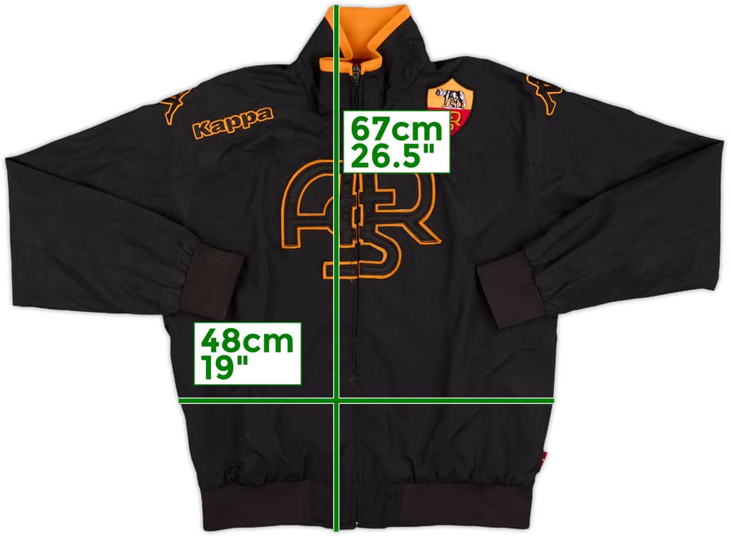 2011-12 Roma Kappa Track Jacket - 7/10 - (XXL.Boys)