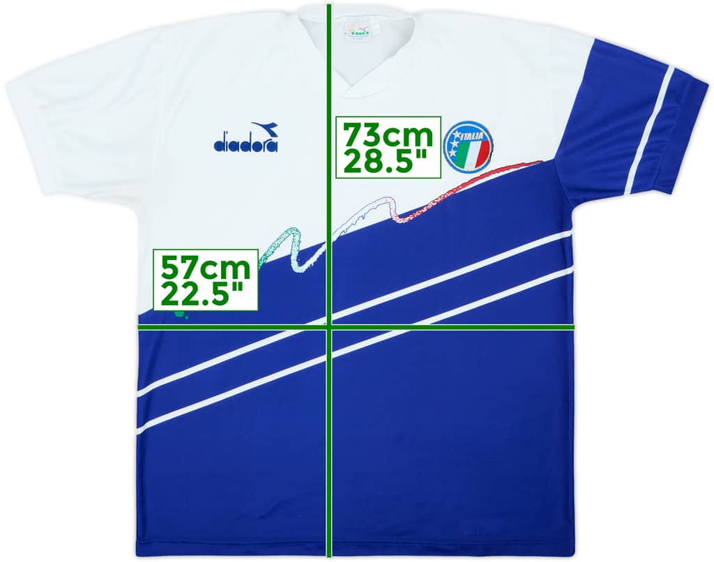 1990 Italy Diadora Training Shirt - 8/10 - (XL)